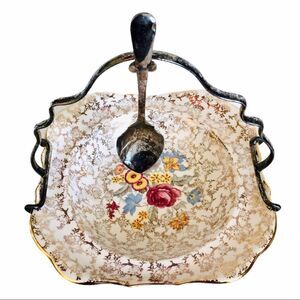 Vintage Sandland Ware England Silver Plate Caddy